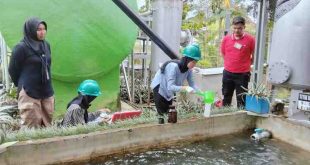 Tim RSUD Sekayu secara rutin mengecek limbah buangan rumah sakit. Foto: Dok RSUD Sekayu.