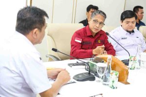 Bupati Muba, HM Toha menerima audiensi Direktur Utama Petro Muba, Khadafi dan jajaran, Rabu (8/4/2025). Foto: Kominfo Muba.
