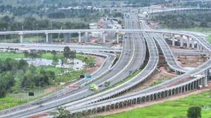 Simpang susun tol Kapalbetung dan tol Palindra. Foto: Dok Hutama Karya.