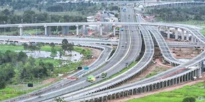 Simpang susun tol Kapalbetung dan tol Palindra. Foto: Dok Hutama Karya.