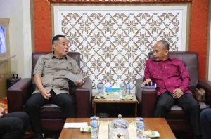 Wakil Gubernur (Wagub) Sumatera Selatan (Sumsel), Cik Ujang menerima audiensi Direksi dan Komisaris PT Jamkrida Sumsel, Kamis (17/4/2025). Foto: Humas Pemprov Sumsel.