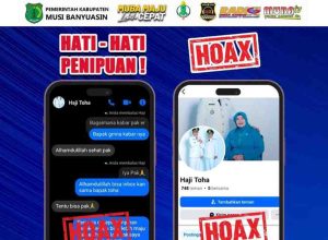 Ilustrasi akun medsos mencatut nama HM Toha, Bupati Muba. Foto: Kominfo Muba.