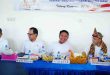 Gubernur Sumsel, Herman Deru mendampingi Menko Bidang Pangan, Zulkifli Hasan dan Wamendagri saat koordinasi pembentukan Koperasi Merah Putih di Banyuasin. Foto: Humas Pemprov Sumsel.