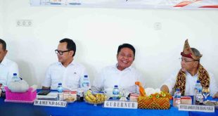 Gubernur Sumsel, Herman Deru mendampingi Menko Bidang Pangan, Zulkifli Hasan dan Wamendagri saat koordinasi pembentukan Koperasi Merah Putih di Banyuasin. Foto: Humas Pemprov Sumsel.