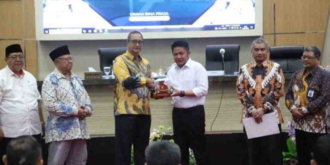 Gubernur Sumsel, Herman Deru menerima kunker Komisi X DPR RI, Rabu (28/5/2025). Foto: Humas Pemprov Sumsel.