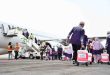 Para jemaah haji Sumsel yang diberangkatkan dari Bandara SMB II Palembang. Foto: Dok Sumselheadline.