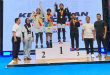 Martalena saat berada di podium pengalungan medali kejurnas senior angkat besi di UNY, 13-18 Mei 2025. Foto: IST