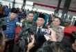 Bupati Muba, HM Toha saat diwawancarai wartawan. Foto: Kominfo Muba.