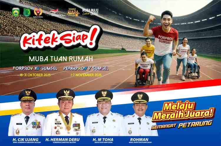 Ilustrasi banner Porprov Sumsel di Muba. Foto: Kominfo Muba.