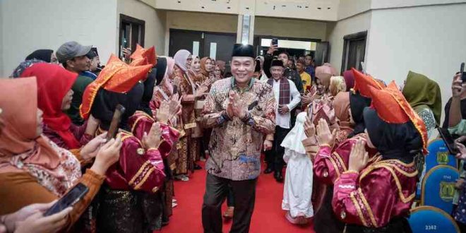 Bupati Muba, HM Toha menghadiri silaturrahim Ikatan Keluarga Minang (IKM) Sekayu, bertempat di Gedung Dharma Wanita, Sekayu, Kabupaten Musi Banyuasin (Muba), Sumatera Selatan (30/4/2025). Foto: Kominfo Muba.