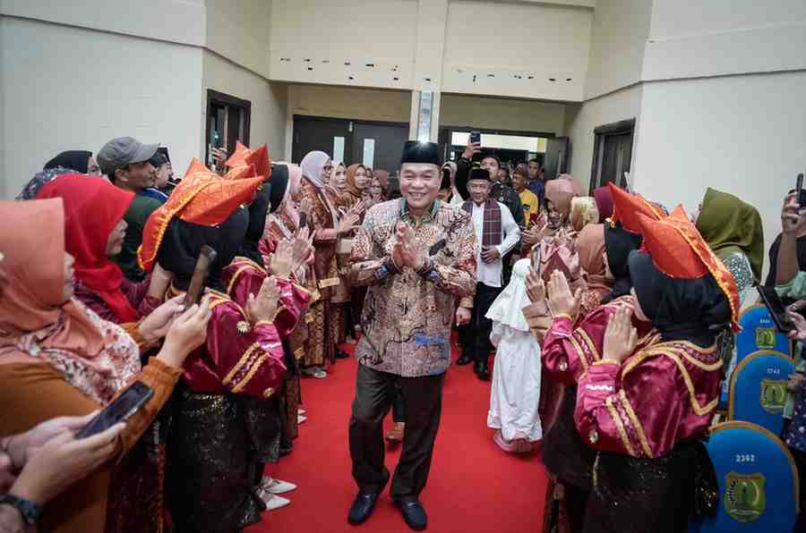 Bupati Muba, HM Toha menghadiri silaturrahim Ikatan Keluarga Minang (IKM) Sekayu, bertempat di Gedung Dharma Wanita, Sekayu, Kabupaten Musi Banyuasin (Muba), Sumatera Selatan (30/4/2025). Foto: Kominfo Muba.