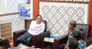 Wagub Sumsel, Cik Ujang menerima kunjungan Ketua DPD PERPADI Sumsel, Kamijo Sujoko, Rabu (4/6/2025). Foto: Humas Pemprov Sumsel.