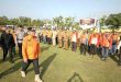 Bupati Muba, HM Toha saat memriksa petugas pada Apel Siaga Karhutbunlah di Sekayu, Selasa (10/6/2025). Foto: Kominfo Muba.