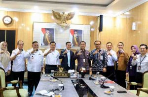 Otoritas Jasa Keuangan (OJK) Sumatera Selatan melakukan audiensi bersama Walikota Palembang, Ratu Dewwa, Rabu (16/7/2025). Foto: Kominfo Palembang.