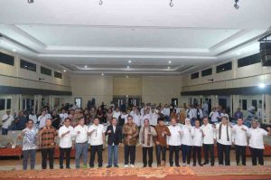 Bupati Muba, HM Toha menghadiri Raker Gapensi Sumsel di Sekayu, Rabu (9/7/2025). Foto: Kominfo Muba.