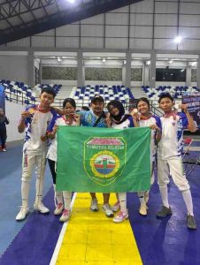 Para kontingan anggar Sumsel. Foto: IST