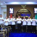 Gubernur Sumsel, Herman Deru menerima kunjungan Kepala Kanwil yang baru, Maju Amintas Siburian, Rabu (23/7/2025). Foto: Humas Pemprov Sumsel..