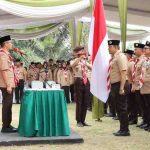 Ketua Majelis Pembina Cabang (Kamabicab) Pramuka, Ratu Dewa melantik Ketua Majelis Pembimbing Ranting beserta Pengurus dan Ketua Kwartir Ranting (Kakwaran) beserta Pengurus se-Kota Palembang masa bakti 2025–2028, Jumat (25/7/2025), Foto: Kominfo Palembang.