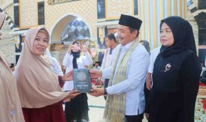 Wabup Muba, Rohman saat menghadiri tabklig akbar di Desa Epil, Lais, Minggu (20/7/2025). Foto: Kominfo Muba.