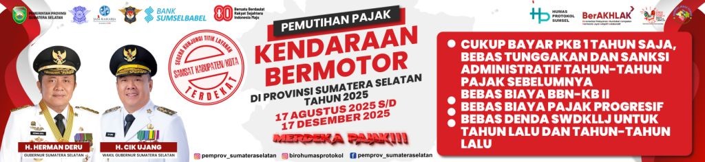 Pemutihan Pajak Kendaraan Bermotor di Provinsi Sumatera Selatan Tahun 2025