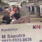 Screenshot video salah seorang penumpang kereta yang mengeluh telantar. Foto: IST.