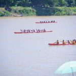 Para peserta lomba bidar di SUngai Musi, Desa Teluk Kijing, Lais, Muba, Selasa (26/8/2025). Foto: Kominfo Muba.