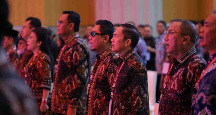 Walikota Palembang Ratu Dewa hadir pembukaan Rapat Kerja Nasional (Rakernas) XI Jaringan Kota Pusaka Indonesia (JKPI) yang digelar di Kota Yogyakarta pada 5–9 Agustus 2025. Foto: Kominfo Palembang.
