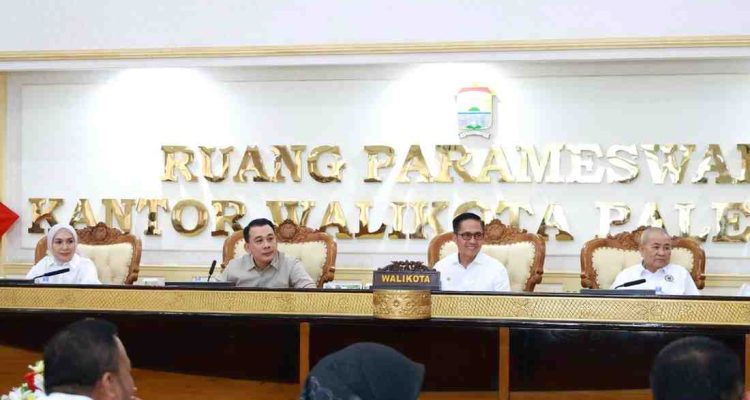 Anggota DPRD Sumsel Dapil Kota Palembang saat bertemu Walikota Palembang, Ratu Dewa, Kamis (28/8/2025). Foto: Sumselheadline/Pitria.