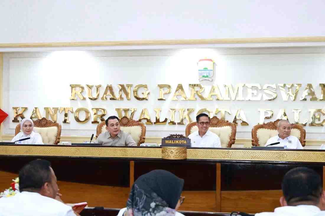 Anggota DPRD Sumsel Dapil Kota Palembang saat bertemu Walikota Palembang, Ratu Dewa, Kamis (28/8/2025). Foto: Sumselheadline/Pitria.