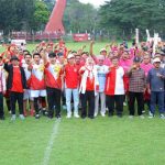 Walikota Palembang, Ratu Dewa membuka kejuaraan sepakbola Gerindra Sumsel Cup 2025 di JSC Palembang, Senin (18/8/2025). Foto: Kominfo Palembang.