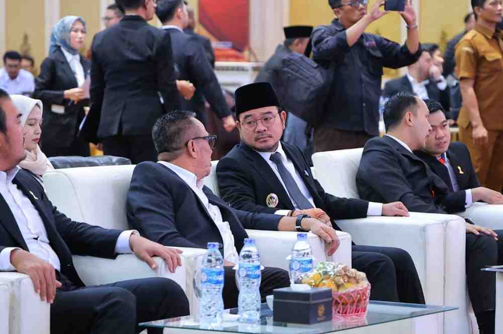 Wawako Palembang, Prima Salam yang hadir di pelantikan HPMI Palembang, Selasa (19/8/2025). Foto: Kominfo Palembang.