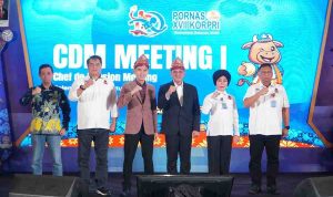 Sekda Sumsel, Edward Candra hadiri dan membuka meeting Pekan Olahraga Nasional (Pornas) Korps Pegawai Republik Indonesia (KORPRI) XVII, Chef de Mission (CdM) Meeting I yang digelar di Hotel Aryaduta Palembang, Kamis (7/8/2025). Foto: Humas Pemprov Sumsel.