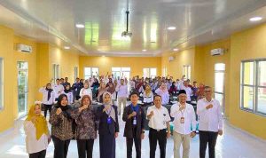 Dinas Tenaga Kerja dan Transmigrasi (Disnakertrans) Musi Banyuasin (Muba) bekerja sama dengan Badan Perlindungan Pekerja Migran Indonesia (BP3MI) Sumsel mengadakan sosialisasi bagi calon pekerja migran, Rabu (27/8/2025). Foto: Kominfo Muba.