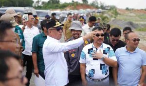 Wagub Sumsel, Cik Ujang meninjau rencana jalan khusus pertambangan di Lahat, Senin (11/8/2025). Foto: Humas Pemprov Sumsel.