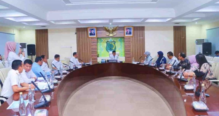 Wabup Muba, Rohman menerima kedatangan tim BPK RI Sumsel, Rabu (3/9/2025). Foto: Kominfo Muba.