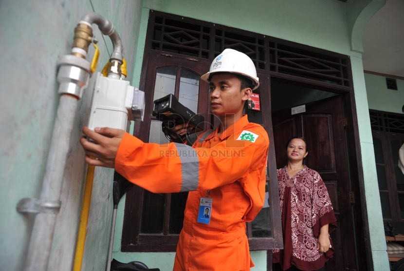 gas Ilustrasi pemasanghan jaringan gas alam. Foto: IST