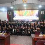 Gubernur Sumsel, Hermen Deru, Bupati Muba, HM Toha, para pejabat dan anggota DPRD Muba, Senin (29/9/2025). Foto: Kominfo Muba.