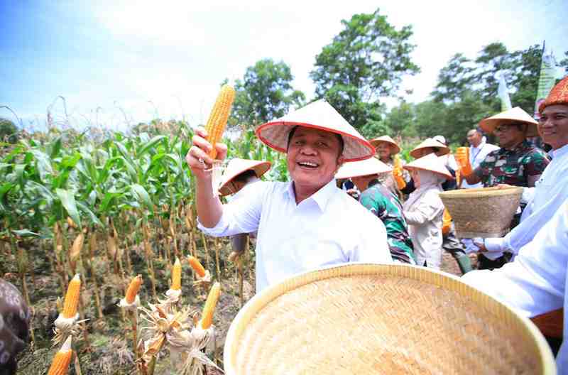 Gubernur Sumsel Herman Deru saat Gebyar Perbenihan Tanaman Pangan Nasional X di Jakabaring Sport City (JSC)) Palembang, Sabtu (13/9/2025). Foto: Humas Pemprov Sumsel.