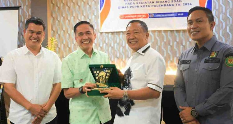 Kepala Kejaksaan Negeri (Kajari) Palembang, Hutamrin dan Walikota Palembang, Ratu Dewa, Rabu (3/9/2025). Foto: Kominfo Palembang.