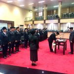 Suasana pelantikan sejumlah pejabat Pemprov Sumsel, Selasa (9/9/2025). Foto: suara publik.id.
