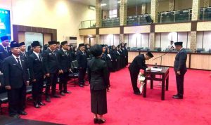 Suasana pelantikan sejumlah pejabat Pemprov Sumsel, Selasa (9/9/2025). Foto: suara publik.id.