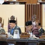 Ketua DPRD Sumsel, Andie Dinialdie didampingi para Wakil Ketua memimpin rapat paripurna XX DPRD Sumsel, Rabu (10/9/2025). Foto: Humas DPRD Sumsel.