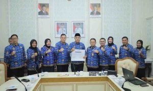 Pemerintah Kota Palembang bersama Kantor Regional VII Badan Kepegawaian Negara (BKN) menggelar Sosialisasi dan Rapat Koordinasi Teknis Pembangunan Manajemen Talenta Aparatur Sipil Negara (ASN) di lingkungan Pemkot Palembang, bertempat di Ruang Rapat II Setda Palembang, Jumat (17/10/2025). Foto: Kominfo Palembang.