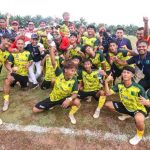Tim sepakbola Muba yang menang telak atas PALI pada Porprov XV Sumsel, Rabu (22/10/2025). Foto: Kominfo Mba.