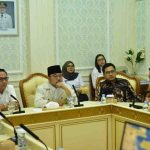 Walikota Palembang, Ratu Dewa dan Wakil Walikota, Prima Salam menerima audiensi managemen ​PT Masa Depan Indonesia (MDI), Rabu (8/10/2025). Foto: Kominfo Palembang.