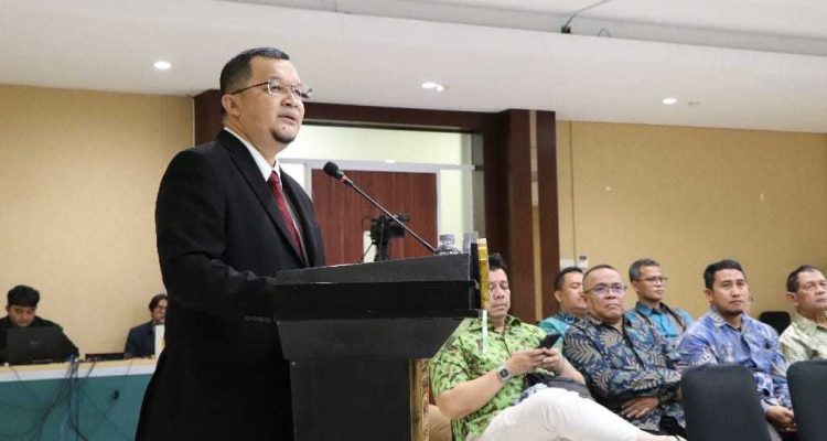Hendri Zainuddin saat Sidang Terbuka Promosi Doktor Administrasi Publik di Universitas Muhammadiyah Jakarta (UMJ). Foto: IST