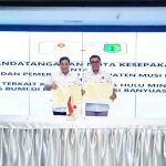 Penandatanganan dilakukan oleh Bupati Musi Banyuasin H M Toha Tohet SH dan Deputi Dukungan Bisnis SKK Migas, Eka Bhayu Setta, Senin (13/10/2025). Foto: KOminfo Muba.