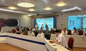 Sekretaris Daerah Kota Palembang, Aprizal Hasyim dan pihak DJP Sumsel Babel tandatangan kerjasama optimalisasi pejabak, Rabu (15/10/2025). Foto: Kominfo Palembang.