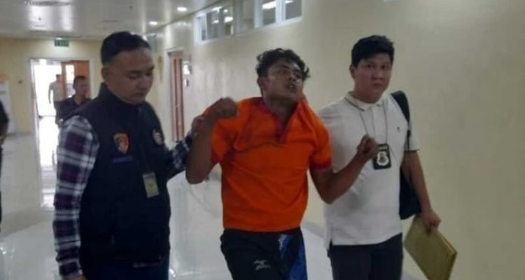 Febrianto, pelaku pembunuh wanita muda yang mayatnya ditemukan di kamar hotel di Palembang. Foto: Kompas.com.