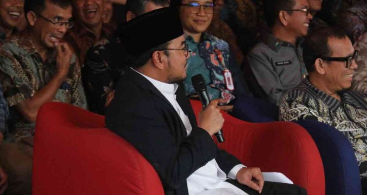 Wakil Walikota Palembang, Prima Salam saat menghadiri Dialog Interaktif Gebrakan Sang Pemimpin, di Hotel Novotel Jumat (24/10/2025). Foto; Kominfo Palembang.